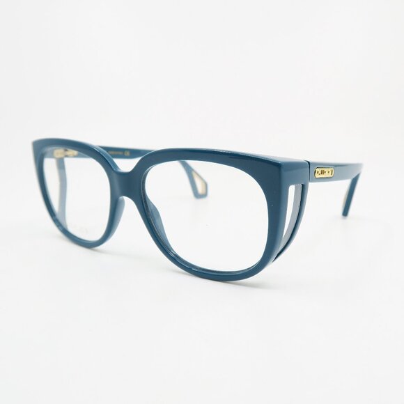 Gucci GG0470O 003 56mm Blue with Lateral Wings, New Women's Eyeglasses Frames. - Picture 3 of 7